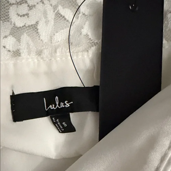 Lulu's White Long Sleeve Lace Dress - Picture 9 of 11